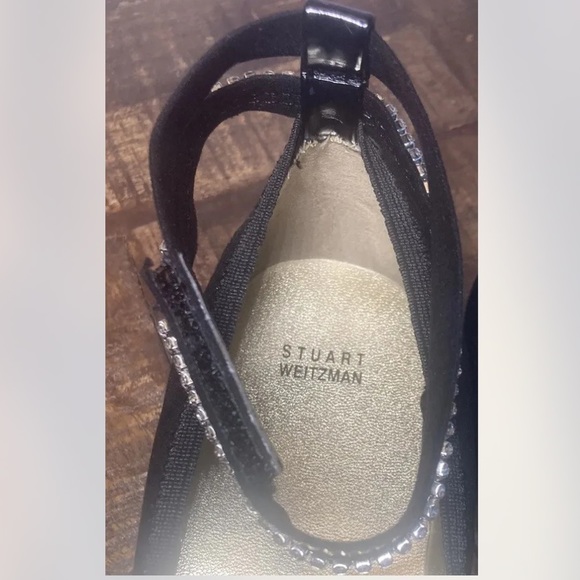 STUART Weitzman Girls Fannie Glow Rhinestone Designer Dress Flats Shoes, Size 2 - Picture 8 of 15